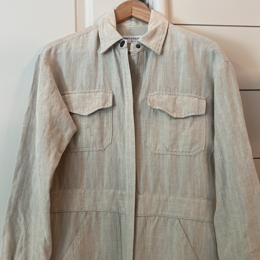 Rivet Utility “Bigwig” jumpsuit, linen, Size Small - Picture 6 of 11